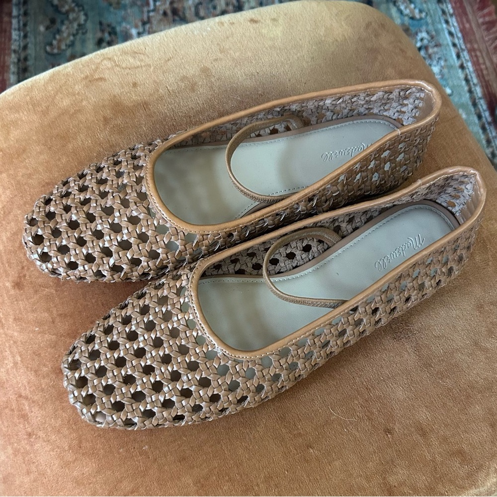Madewell Greta Ballet Flat camel in size 8.5 women’s